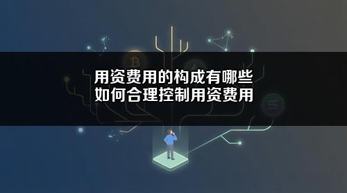 用资费用的构成有哪些?如何合理控制用资费用?
