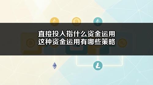 直接投入指什么资金运用?这种资金运用有哪些策略?