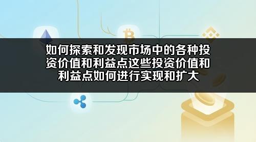 如何探索和发现市场中的各种投资价值和利益点?这些投资价值和利益点如何进行实现和扩大?