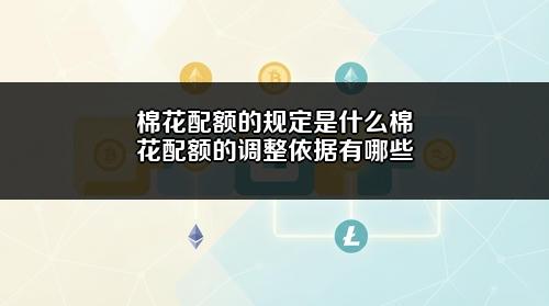 棉花配额的规定是什么?棉花配额的调整依据有哪些?